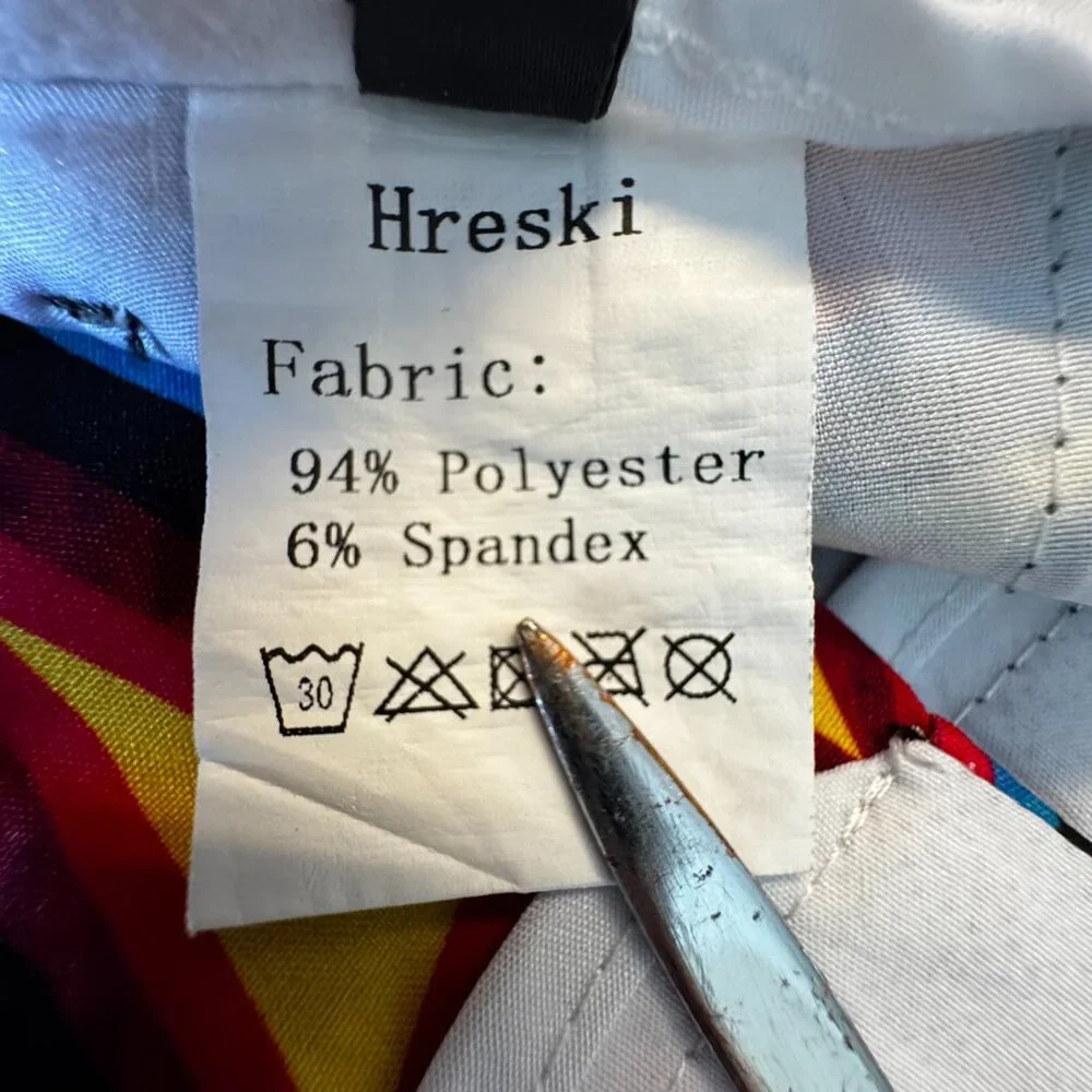 Hreski Golf Shorts Mens Size 42 Colorful Geometric All Over Print Performance